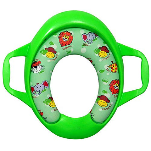 Sunbaby Soft Cushion Baby Potty Seat with Handle Support (MADAGASKAR-GREEN)