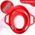 Sunbaby Soft Cushion Baby Potty Seat with Handle Support (RED-RABBIT)