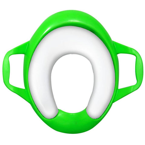 Sunbaby Soft Cushion Baby Potty Seat with Handle Support (GREEN-WHITE)