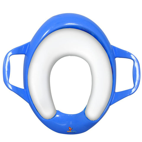 Sunbaby Soft Cushion Baby Potty Seat with Handle Support (BLUE-WHITE)