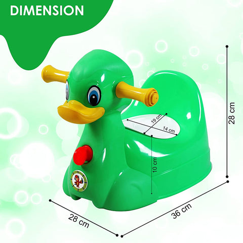 Sunbaby Squeaky Duck Potty Trainer (GREEN)