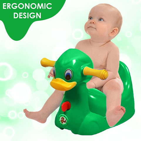 Sunbaby Squeaky Duck Potty Trainer (GREEN)