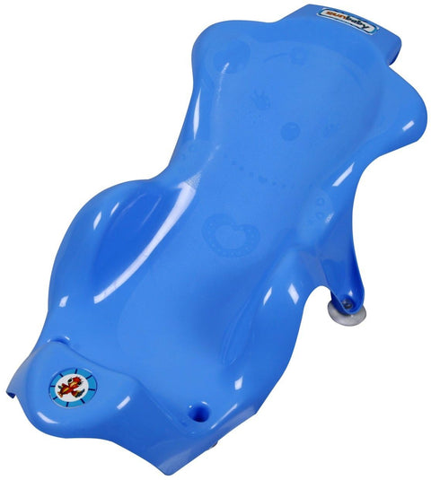 Sunbaby Anti Slip Big Plastic Bath Chair Seat Sling With Non Slip Strong Suction For Bathing With Water,baby Shower ,bubble Bath Infant Newborn, Few Months Old Toddlers (BLUE)