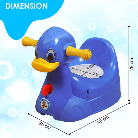 Sunbaby Squeaky Duck Potty Trainer (BLUE)