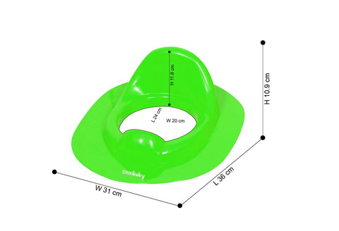 Sunbaby Soft Cushion Baby Potty Seat with Handle Support (MADAGASKAR-GREEN)