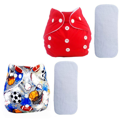 Sunbaby "TicklyBottom" Reusable Washable Waterproof Baby Cloth Diaper +1 Dryfeel highly absorbent Insert