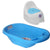 Sunbaby combo of splash baby antislip big Bathtub for water bath & baby Potty trainer with lid cover for Babies, potty chair used in toilet for potty training, kids, toddlers, infant, boys & Girls(Pack of 2) (Blue/White)