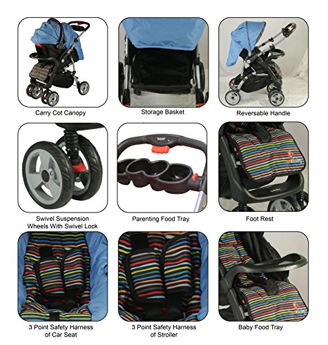 Sunbaby Devine Travel System (Blue)