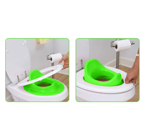 Sunbaby Soft Cushion Baby Potty Seat with Handle Support (MADAGASKAR-GREEN)