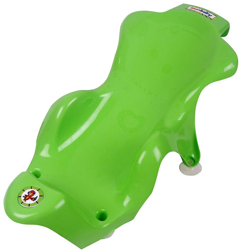 Sunbaby Anti Slip Big Plastic Bath Chair Seat Sling With Non Slip Strong Suction For Bathing With Water,baby Shower ,bubble Bath Infant Newborn, Few Months Old Toddlers (GREEN)