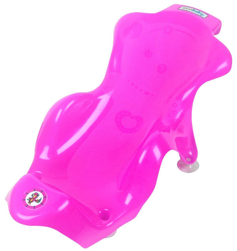Sunbaby Anti Slip Big Plastic Bath Chair Seat Sling With Non Slip Strong Suction For Bathing With Water,baby Shower ,bubble Bath Infant Newborn, Few Months Old Toddlers (PINK)