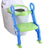 Sunbaby Foldable Potty-Trainer Seat for Toilet Potty Stand with Ladder Step Up Training Stool with Non-Slip Steps Ladder Adjustable Foldable for Boys Girls Toddlers Kid (Green)