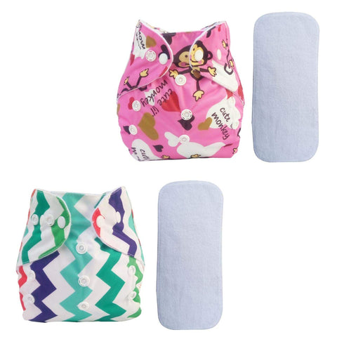 Sunbaby "TicklyBottom" Reusable Washable Waterproof Baby Cloth Diaper +1 Dryfeel highly absorbent Insert