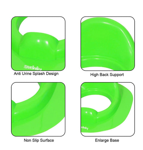 Sunbaby Soft Cushion Baby Potty Seat with Handle Support (MADAGASKAR-GREEN)