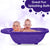 Sunbaby Baby Anti Slip Big Plastic Bathtub with Bath Toddler Seat Sling Non Slip Suction for Bathing,Baby Shower,Bubble Bath (PURPLE-PURPLE)