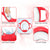 Sunbaby Soft Cushion Baby Potty Seat with Handle Support (RED-WHITE)