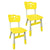 Sunbaby Kids Chair (Height Adjustable/Flexible) Strong Frame, Study Chairs, Portable, Kids Furniture Broad Wide Seating, Correct Posture Supports Back Ergonomic Design - YELLOW
