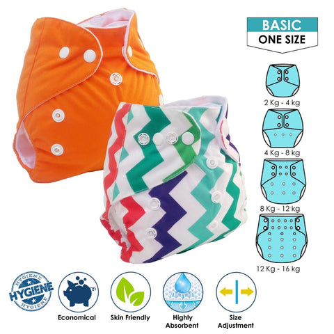 Sunbaby "TicklyBottom" Reusable Washable Waterproof Baby Cloth Diaper +1 Dryfeel highly absorbent Insert