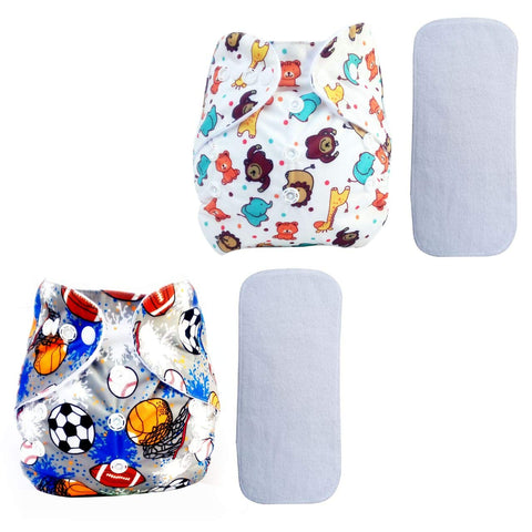 Sunbaby "TicklyBottom" Reusable Washable Waterproof Baby Cloth Diaper +1 Dryfeel highly absorbent Insert