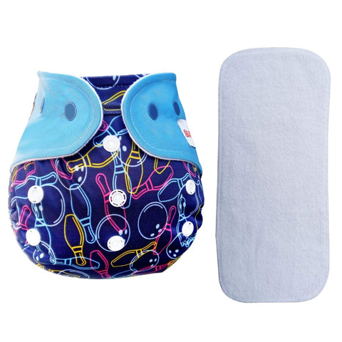 Sunbaby "TicklyBottom" Reusable Washable Waterproof Baby Cloth Diaper +1 Dryfeel highly absorbent Insert