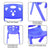 Sunbaby Magic Bear Chair, Single Piece (Blue)