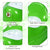 Sunbaby Potty Toilet Trainer Seat/Chair with Lid and High Back Support for Toddler Boys Girls Age 7 Months to 3 Years (GREEN-WHITE)
