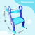 Sunbaby Foldable Potty-Trainer Seat for Toilet Potty Stand with Ladder Step Up Training Stool with Non-Slip Steps Ladder Adjustable Foldable for Boys Girls Toddlers Kid (Blue)