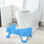 Sunbaby Squat W/Potty-Shotty Toilet Step Stool, 7" Height, Anti-Skid, Promotes Squatting Like The Indian Style, w/Angular Leg Position On Western Pot, for Kids & Adults (Blue)