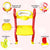Sunbaby Foldable Potty-Trainer Seat for Toilet Potty Stand with Ladder Step Up Training Stool with Non-Slip Steps Ladder Adjustable Foldable for Boys Girls Toddlers Kid (Yellow)