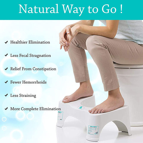 Sunbaby Squat W/Potty-Shotty Toilet Step Stool, 7" Height, Anti-Skid, Promotes Squatting Like The Indian Style, w/Angular Leg Position On Western Pot, for Kids & Adults (Pack of 4)