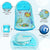 Sunbaby Baby Bath Support seat for New born babies for bathing, Inclined baby bather cum bath sling (FISH TALES)