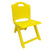 Sunbaby Foldable Baby Chair,Strong and Durable Plastic Chair for Kids/Plastic School Study Chair/Feeding Chair for Kids,Portable High Chair Weight Capacity 40 Kg (Yellow)