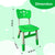 Sunbaby Kids Chair (Height Adjustable/Flexible) Strong Frame, Study Chairs, Portable, Kids Furniture Broad Wide Seating, Correct Posture Supports Back Ergonomic Design (Green)