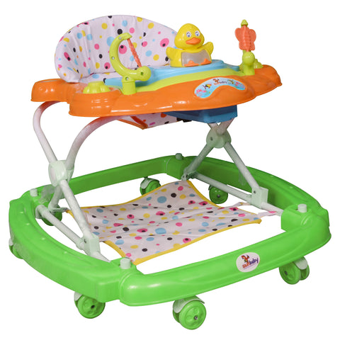 Sunbaby Baby Walker Kids Activity Rattle Toys for Babies Cycle, Adjustable Height, Thick, Safe & Comfortable Seat, Rotatable Wheel, Music Button, for Infant of 6 to 20 Months