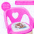 SUNBABY Sweetheart ChuChu Whistling Baby Chair, w/armrest, Soft Cushion Seating, Portable, Best for Homes & Play Schools, to sit for Activities (Pink)