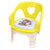 SUNBABY Sweetheart ChuChu Whistling Baby Chair, w/armrest, Soft Cushion Seating, Portable, Best for Homes & Play Schools, to sit for Activities (Yellow)