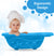Sunbaby Antislip Infant Kids Bathtub Bathing for New Born Babies 0 Months to 2 Year with soap Shampoo Holder,Drain Plug (Blue)