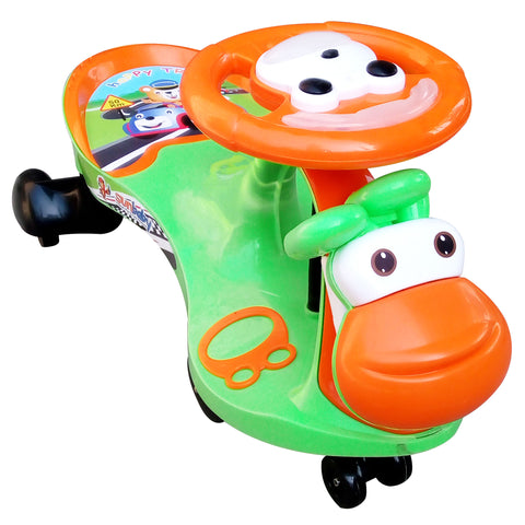 Completely Assembled SUNBABY Funtime Magic Car| Ride-on Baby Car| Kids Push Car|Swing Car|Safe Comfortable Seats & Durable| Ride on Toy Car for Kids| Twister Ride on|Magic Toy Car|Kids Ride On| Push Rider|Steering Music & Lights|For Kids age 2+