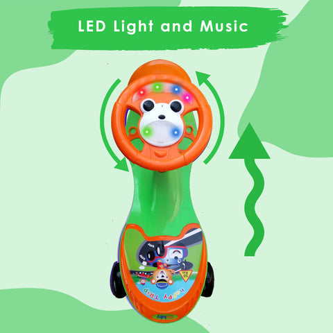 Completely Assembled SUNBABY Funtime Magic Car| Ride-on Baby Car| Kids Push Car|Swing Car|Safe Comfortable Seats & Durable| Ride on Toy Car for Kids| Twister Ride on|Magic Toy Car|Kids Ride On| Push Rider|Steering Music & Lights|For Kids age 2+
