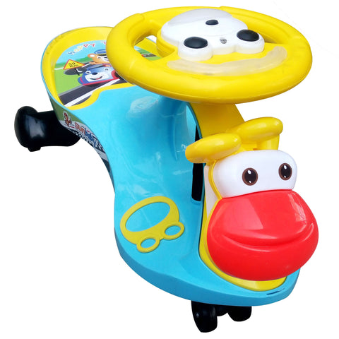 Completely Assembled SUNBABY Funtime Magic Car| Ride-on Baby Car| Kids Push Car|Swing Car|Safe Comfortable Seats & Durable| Ride on Toy Car for Kids| Twister Ride on|Magic Toy Car|Kids Ride On| Push Rider|Steering Music & Lights|For Kids age 2+