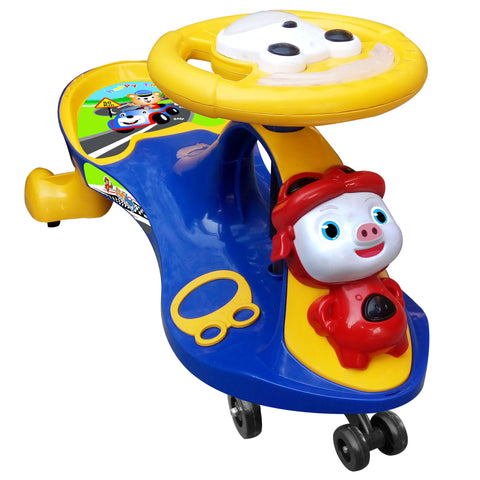 Completely Assembled SUNBABY Funtime Magic Car| Ride-on Baby Car| Kids Push Car|Swing Car|Safe Comfortable Seats & Durable| Ride on Toy Car for Kids| Twister Ride on|Magic Toy Car|Kids Ride On| Push Rider|Steering Music & Lights|For Kids age 2+