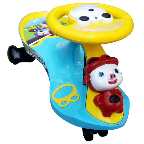 Completely Assembled SUNBABY Funtime Magic Car| Ride-on Baby Car| Kids Push Car|Swing Car|Safe Comfortable Seats & Durable| Ride on Toy Car for Kids| Twister Ride on|Magic Toy Car|Kids Ride On| Push Rider|Steering Music & Lights|For Kids age 2+